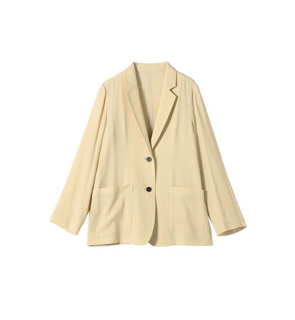 SHIPS any「《予約》SHIPS any: 〈手洗い可能〉リネンミックス テーラード ライト ジャケット」|テーラードジャケット|