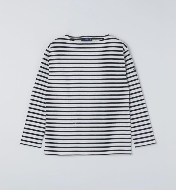 SHIPS「SAINT JAMES: OUESSANT BORDER」|Tシャツ・カットソー|ライトホワイト