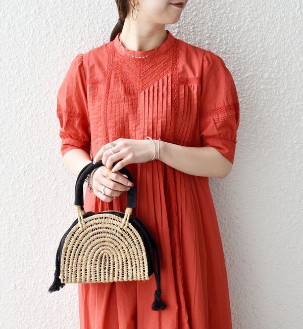 SHIPS any「《予約》SHIPS any:〈洗濯機可能〉キャンブリック レース ピンタック パフスリーブ ワンピース」|ワンピース|