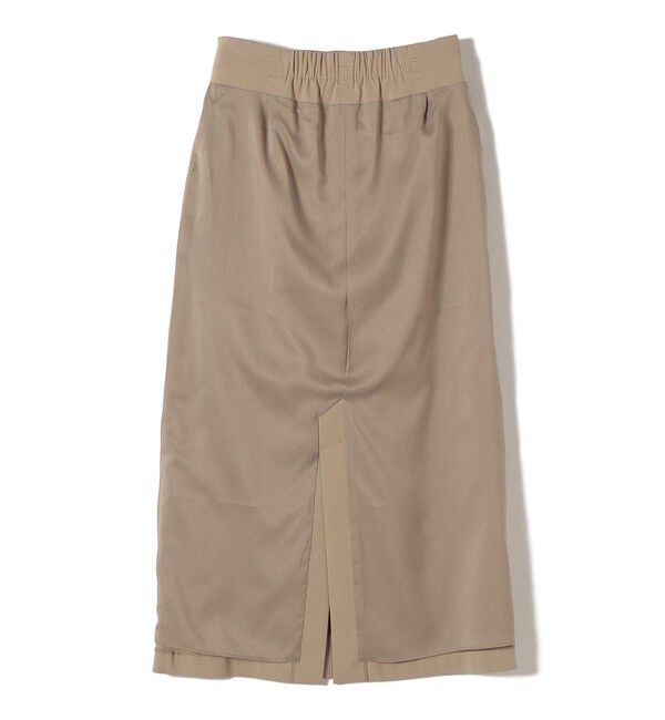 SHIPS for women「〈手洗い可能〉麻混 ベルト付 ウエストタック ナロー スカート」|スカート|