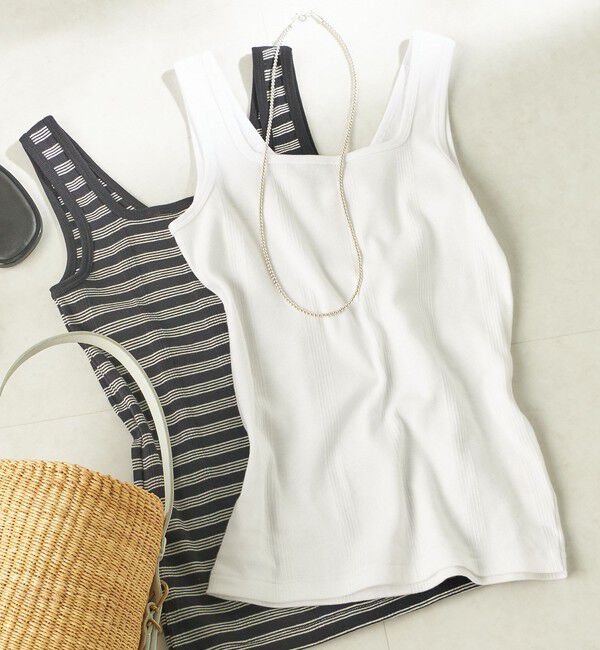 SHIPS for women「《予約》【SHIPS別注】miller: 2パック 2WAY タンクトップ」|タンクトップ|