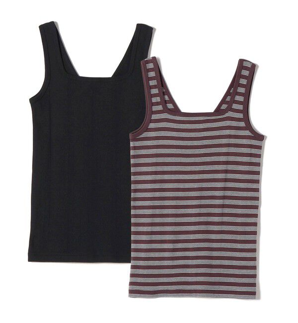 SHIPS for women「《予約》【SHIPS別注】miller: 2パック 2WAY タンクトップ」|タンクトップ|