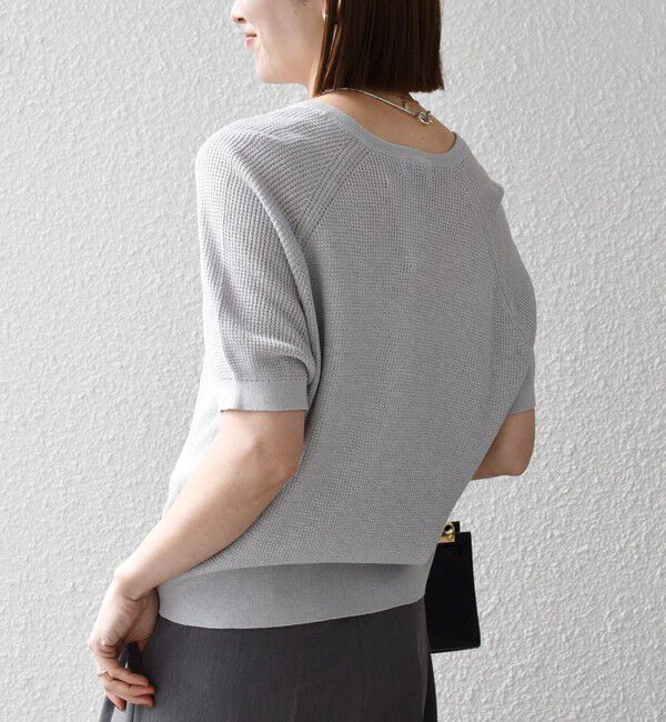 SHIPS any「《予約》SHIPS any:〈手洗い可能〉リネン レーヨン ヘンリーネック プルオーバー」|ニット・セーター|