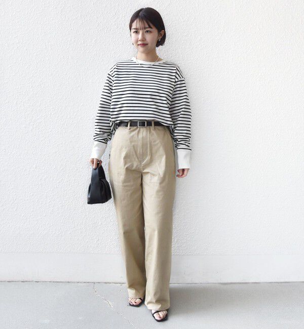 SHIPS for women「〈接触冷感 / UVカット / 手洗い可能〉ロング リブ ラウンド ヘム プルオーバー」|Tシャツ・カットソー|