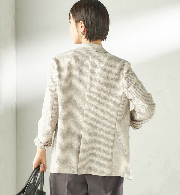 SHIPS for women「《予約》〈手洗い可能〉サッカー ダブル ブレスト ジャケット」|テーラードジャケット|