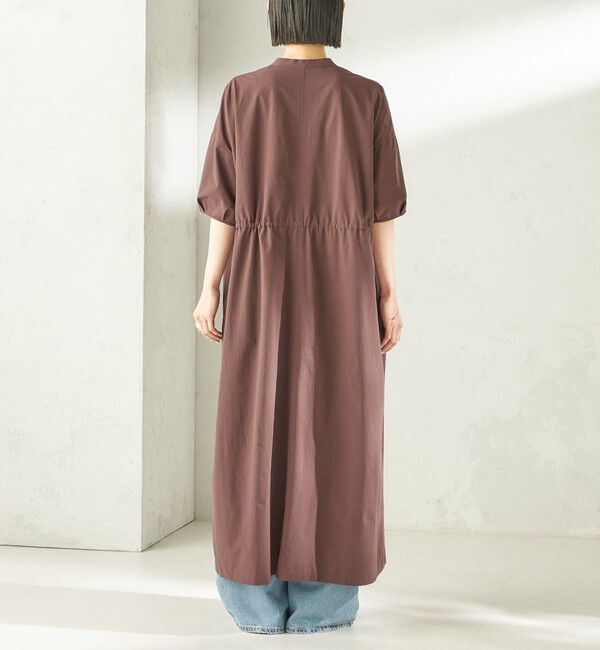 SHIPS for women「《予約》〈接触冷感 / 撥水加工〉TEXBRID(R) タフタ ウエスト 切替 ワンピース」|ワンピース|