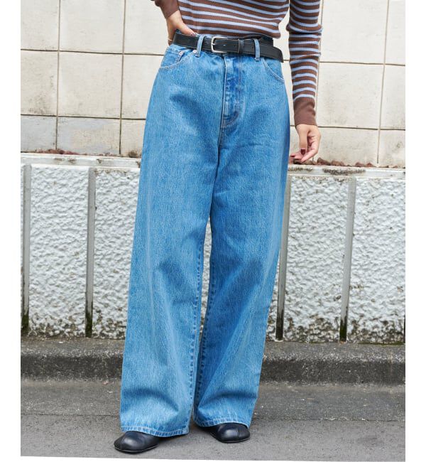 OUTDOOR PRODUCTS Usual Things「追4 ULTデニムハイライズルーズ5PKT」|デニム|