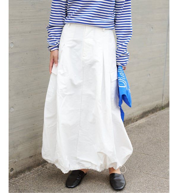 OUTDOOR PRODUCTS Usual Things「WEB・横浜店限定カラーあり ドロストバルーンカーゴスカート」|スカート|