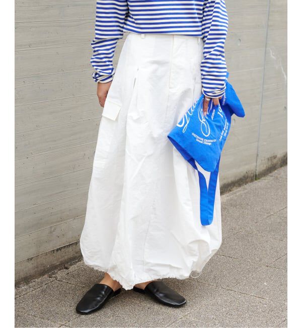 OUTDOOR PRODUCTS Usual Things「WEB・横浜店限定カラーあり ドロストバルーンカーゴスカート」|スカート|