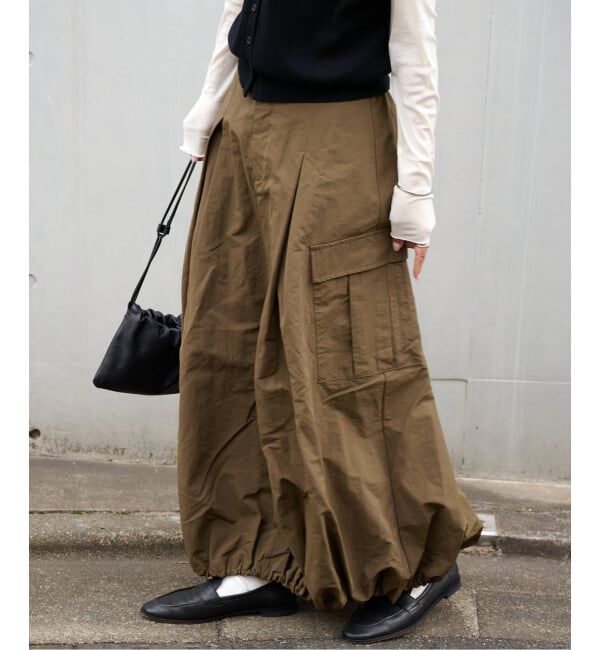 OUTDOOR PRODUCTS Usual Things「WEB・横浜店限定カラーあり ドロストバルーンカーゴスカート」|スカート|