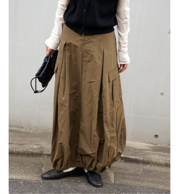 OUTDOOR PRODUCTS Usual Things「WEB・横浜店限定カラーあり ドロストバルーンカーゴスカート」|スカート|