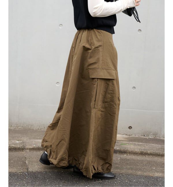 OUTDOOR PRODUCTS Usual Things「WEB・横浜店限定カラーあり ドロストバルーンカーゴスカート」|スカート|