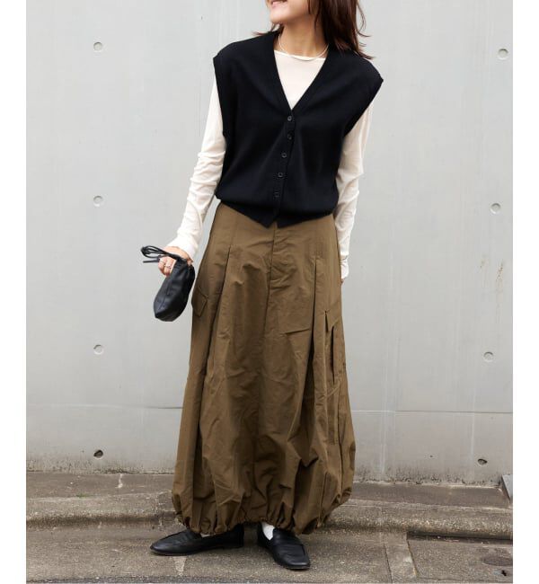 OUTDOOR PRODUCTS Usual Things「WEB・横浜店限定カラーあり ドロストバルーンカーゴスカート」|スカート|