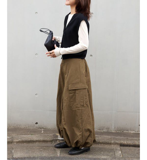 OUTDOOR PRODUCTS Usual Things「WEB・横浜店限定カラーあり ドロストバルーンカーゴスカート」|スカート|