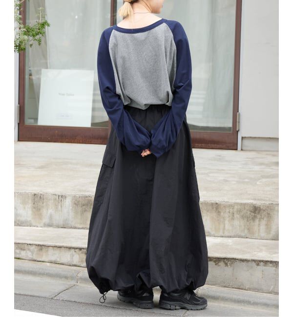 OUTDOOR PRODUCTS Usual Things「WEB・横浜店限定カラーあり ドロストバルーンカーゴスカート」|スカート|