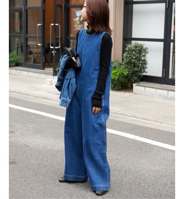 OUTDOOR PRODUCTS Usual Things「≪予約 追加≫ ULT デニムバックVネックオールインワン」|オールインワン|