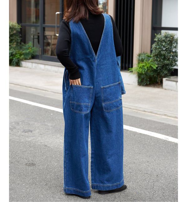 OUTDOOR PRODUCTS Usual Things「≪予約 追加≫ ULT デニムバックVネックオールインワン」|オールインワン|