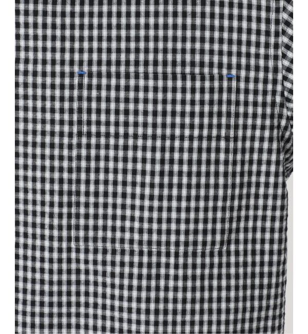 OUTDOOR PRODUCTS Usual Things「≪予約≫コットンサッカーチェックワイドシャツ セットアップ対応」|シャツ・ブラウス|