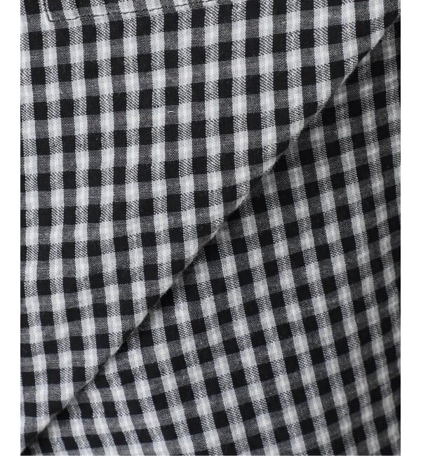 OUTDOOR PRODUCTS Usual Things「≪予約≫コットンサッカーチェックワイドシャツ セットアップ対応」|シャツ・ブラウス|