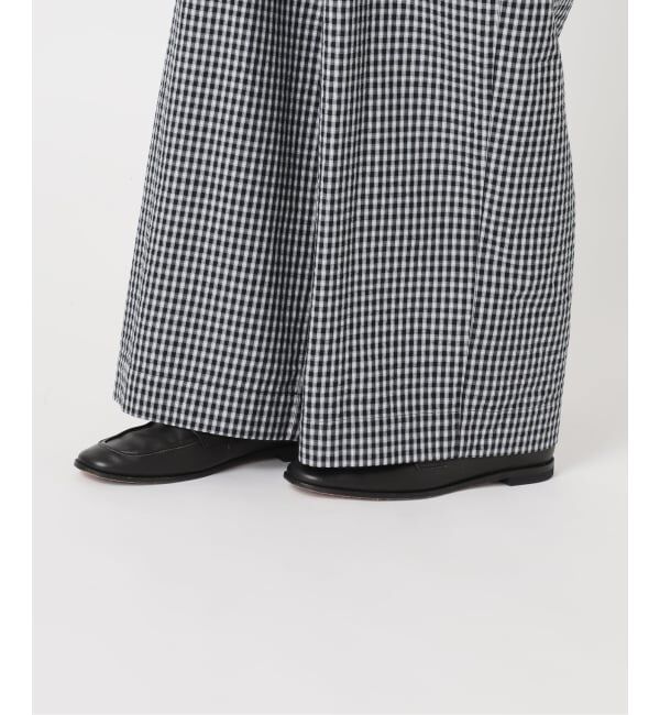 OUTDOOR PRODUCTS Usual Things「≪予約≫コットンサッカーチェックイージーパンツ セットアップ対応」|スラックス|