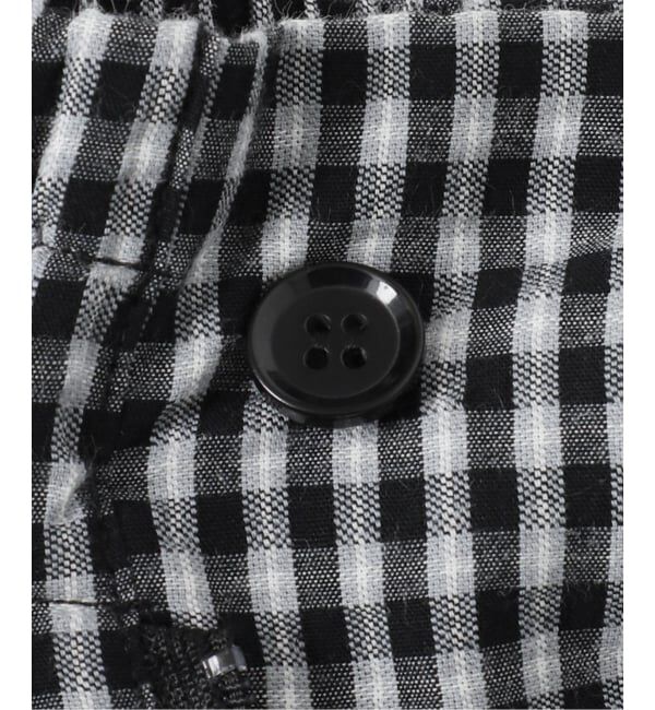 OUTDOOR PRODUCTS Usual Things「≪予約≫コットンサッカーチェックイージーパンツ セットアップ対応」|スラックス|