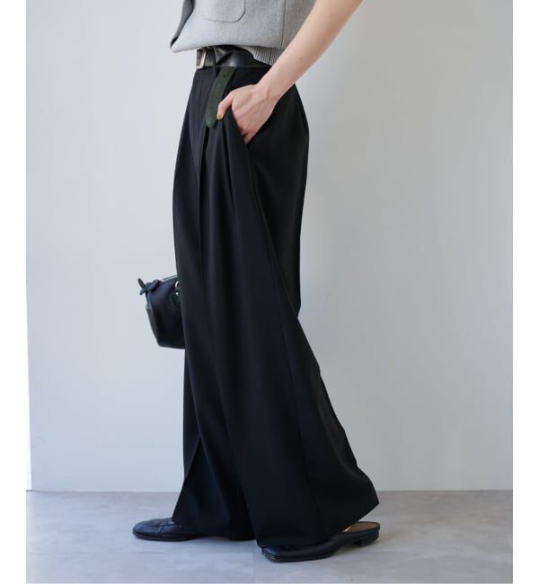 OUTDOOR PRODUCTS Usual Things「≪予約≫弱撥水 トロピカルタックスラックス」|スラックス|ブラック