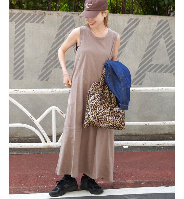 OUTDOOR PRODUCTS Usual Things「≪予約≫スラブテンジクフレアノースリワンピース」|ワンピース|