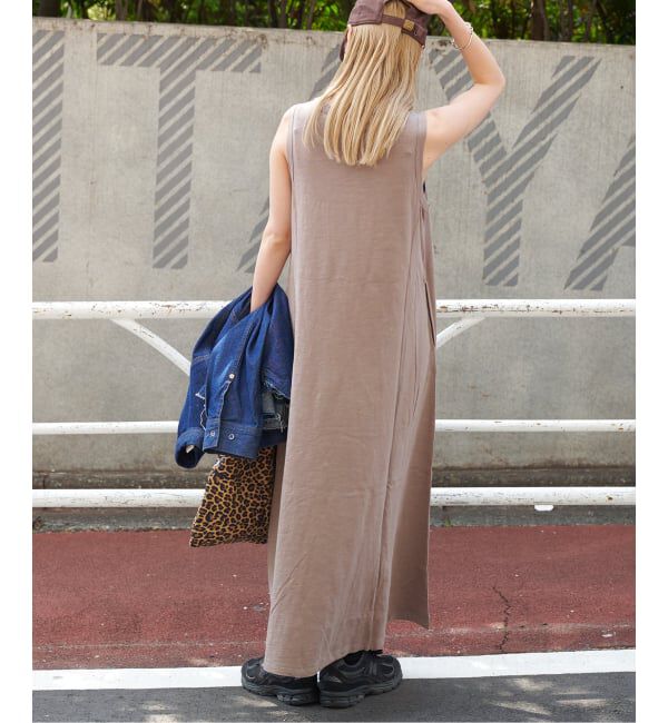 OUTDOOR PRODUCTS Usual Things「≪予約≫スラブテンジクフレアノースリワンピース」|ワンピース|