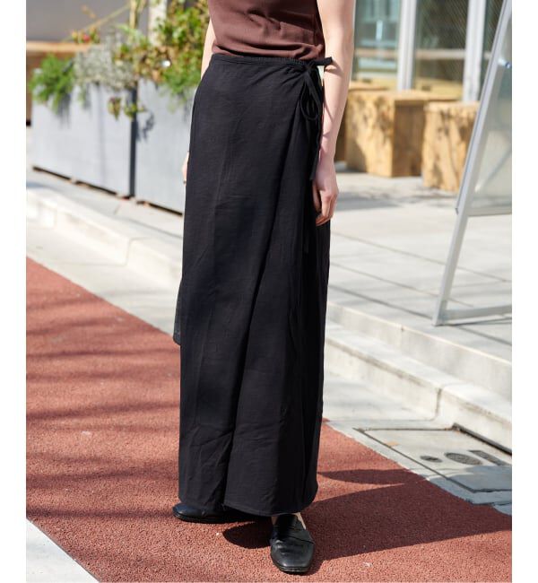 OUTDOOR PRODUCTS Usual Things「≪予約≫スラブテンジクラップスカート」|スカート|ブラック