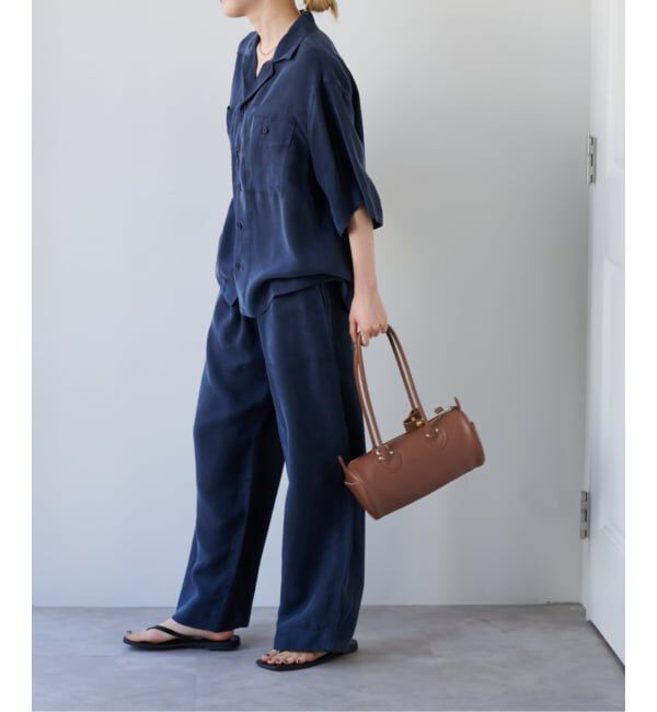 OUTDOOR PRODUCTS Usual Things「≪予約≫キュプラオープンカラーハーフスリーブポケットシャツ セットアップ対応」|シャツ・ブラウス|