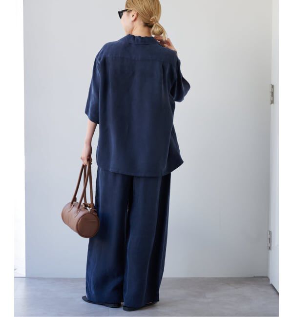 OUTDOOR PRODUCTS Usual Things「≪予約≫キュプラオープンカラーハーフスリーブポケットシャツ セットアップ対応」|シャツ・ブラウス|