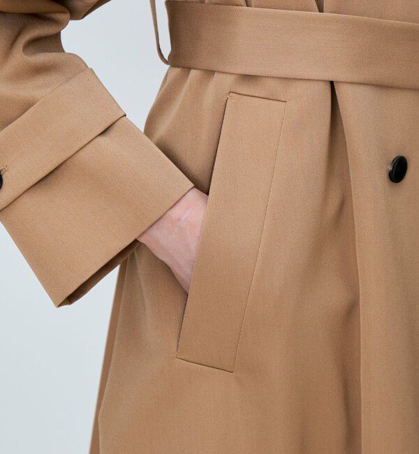 TOMORROWLAND collection「カバートクロス スタンドカラーコート」|トレンチコート|