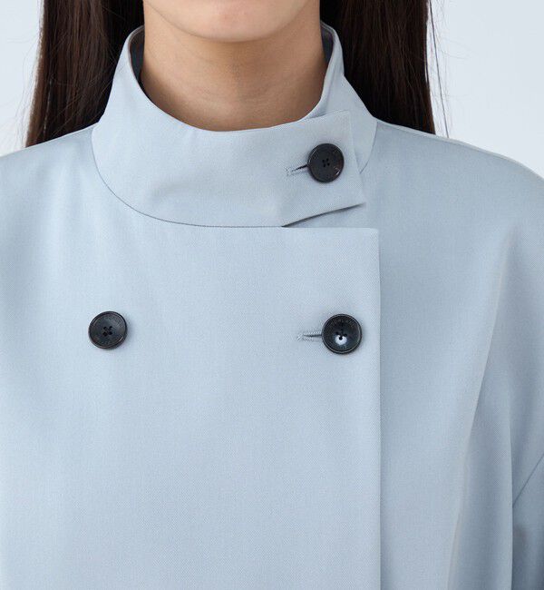 TOMORROWLAND collection「カバートクロス スタンドカラーコート」|トレンチコート|