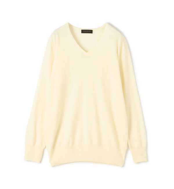 TOMORROWLAND collection「エクストラファインウール Vネックプルオーバー」|ニット・セーター|11 ホワイト