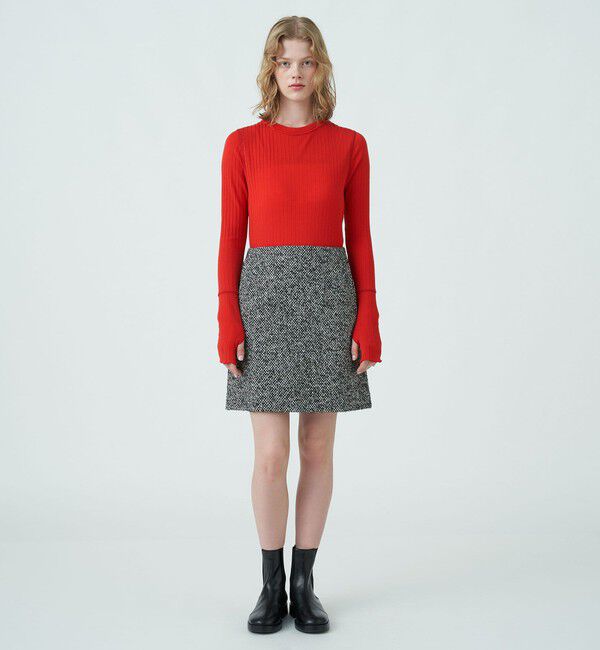 MACPHEE「ウールリブ クルーネックプルオーバー」|Tシャツ・カットソー|