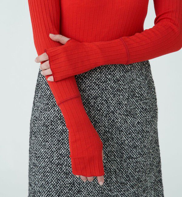 MACPHEE「ウールリブ クルーネックプルオーバー」|Tシャツ・カットソー|