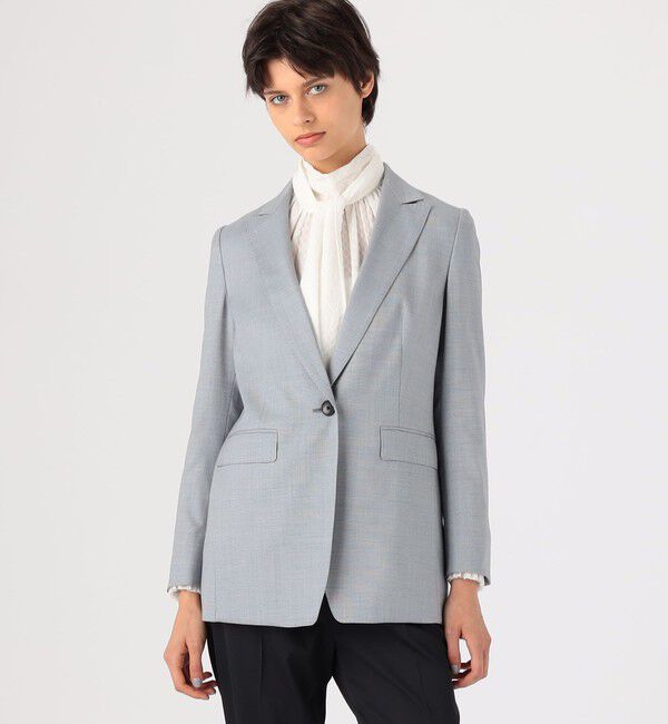 TOMORROWLAND collection「シャイニーピンポイント シングル1Bジャケット」|テーラードジャケット|