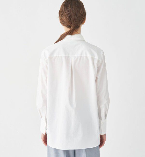 TOMORROWLAND collection「コンパクトブロード シフォンボウタイブラウス」|シャツ・ブラウス|