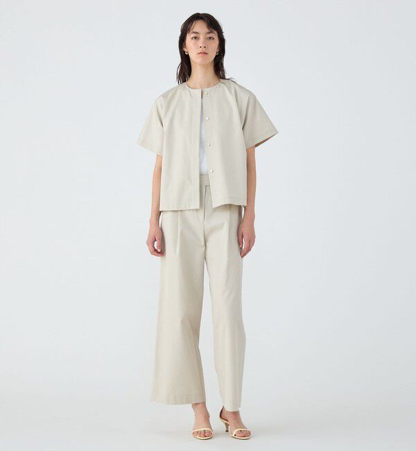 TOMORROWLAND collection「コットンギャバジン ベルテッドシャツ」|シャツ・ブラウス|