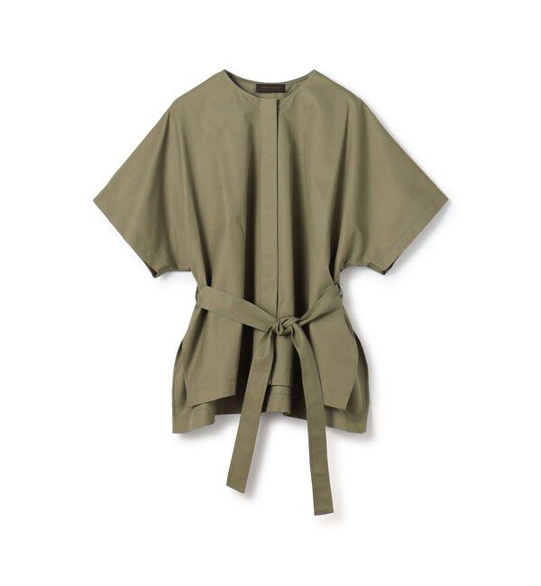 TOMORROWLAND collection「コットンギャバジン ベルテッドシャツ」|シャツ・ブラウス|53 カーキ