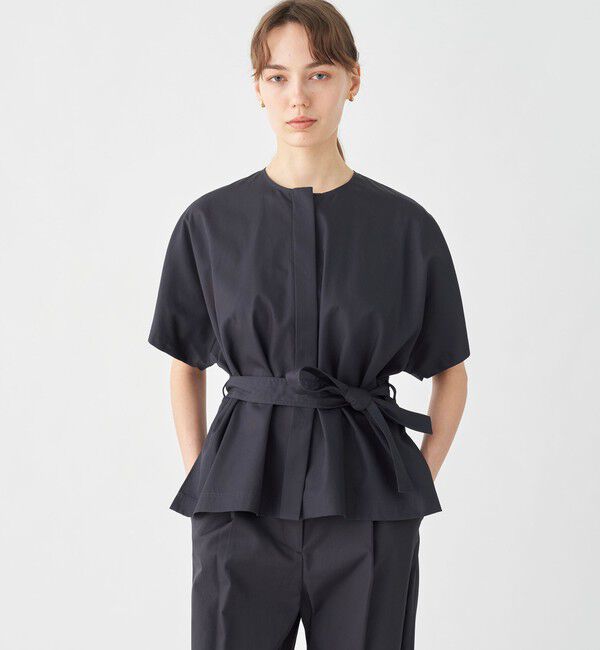 TOMORROWLAND collection「コットンギャバジン ベルテッドシャツ」|シャツ・ブラウス|