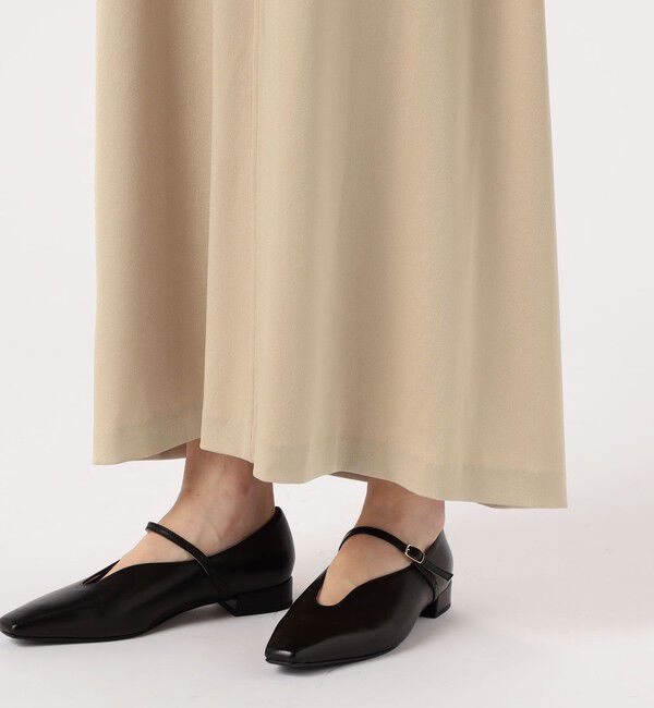 MACPHEE「トリアセテートポリエステルサテン ダブルストラップキャミソールワンピース」|ワンピース|