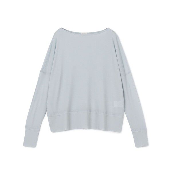 GALERIE VIE「ガーゼフライスジャージー ボートネックプルオーバー」|Tシャツ・カットソー|61 ライトブルー