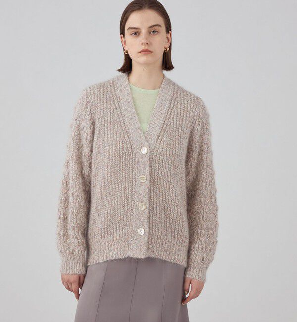 Ballsey「ラグジュアリーシルクモヘヤ Vネックカーディガン」|ニット・セーター|