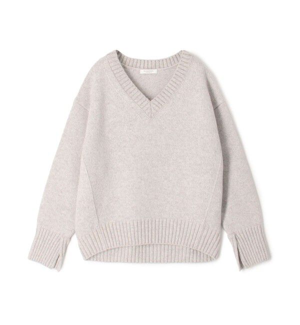 MACPHEE「ラムカシミヤ Vネックプルオーバー」|ニット・セーター|