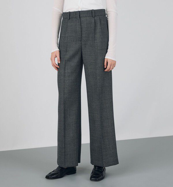 DES PRES「ウールムリネ タックパンツ」|スラックス|