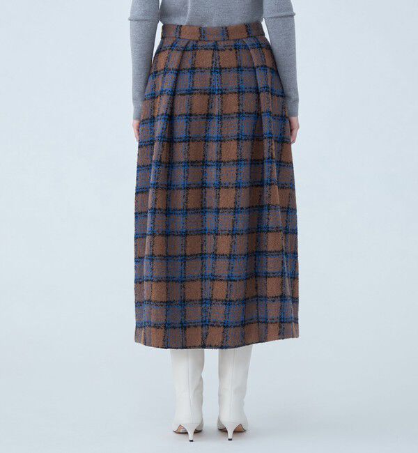 TOMORROWLAND collection「ループチェック バレルスカート」|スカート|