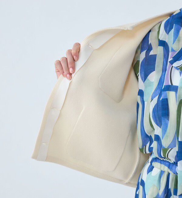 Ballsey「コットンポリエステルダブルフェイス 4ポケットカーディガン」|カーディガン|