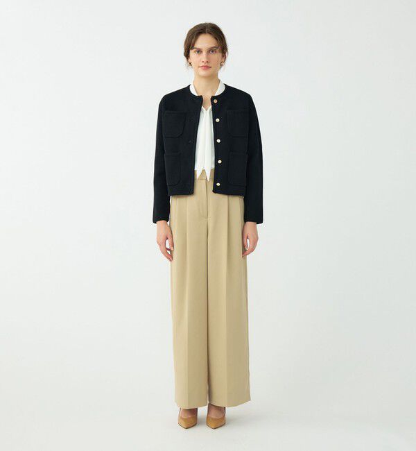 Ballsey「コットンポリエステルダブルフェイス 4ポケットカーディガン」|カーディガン|