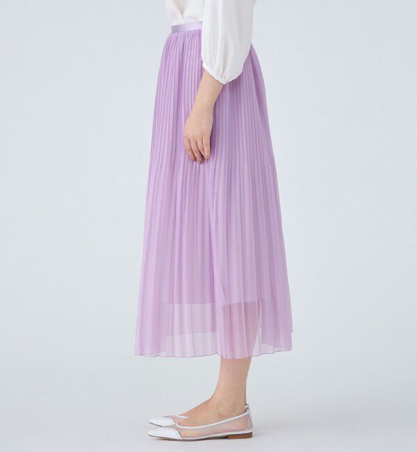 Ballsey「ポリエステルボイルプリーツ フレアスカート」|フレア|